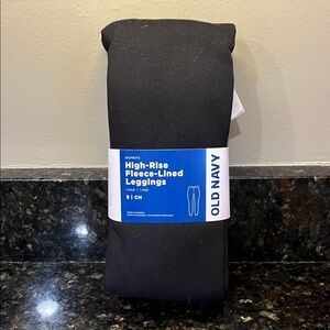 Old Navy Black Fleece-Lined Leggings